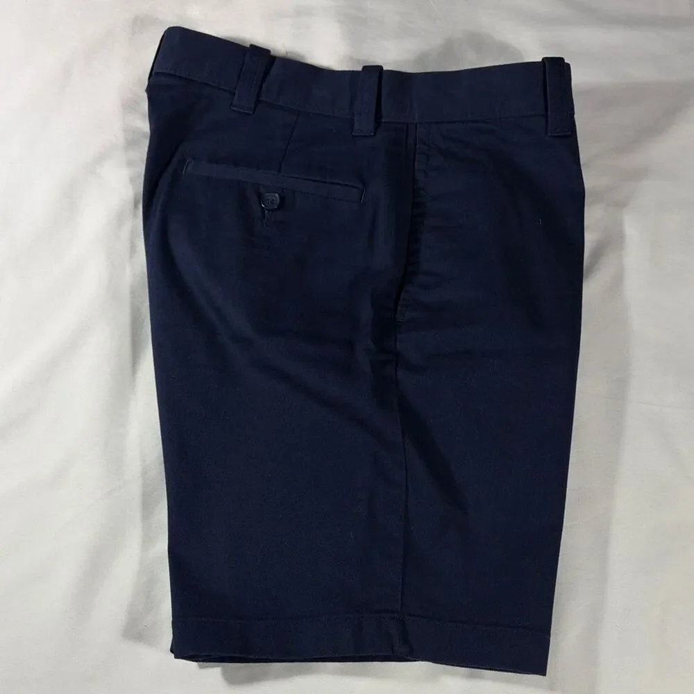 J. Crew mens navy blue basic flat front 9